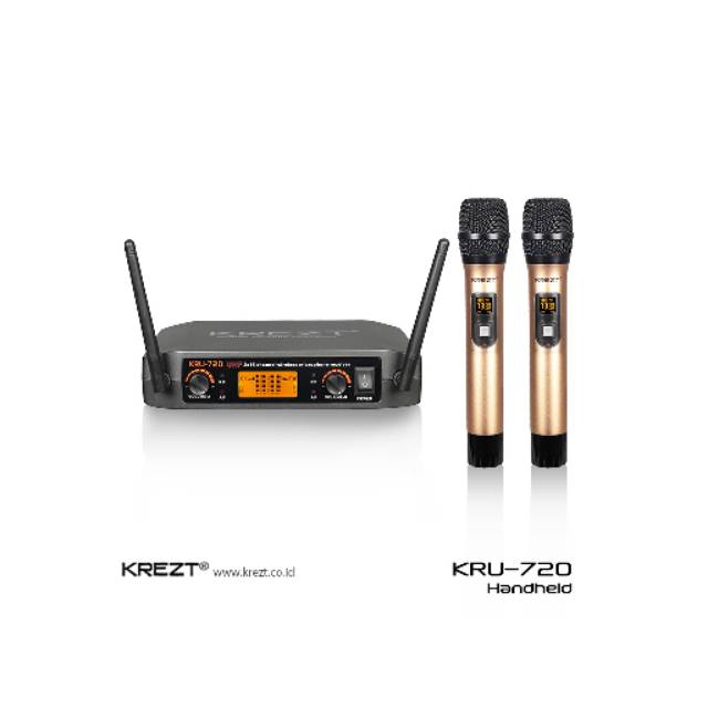 MIC KREZT KRU 720 WIRELESS MICROPHONE ( HANDHELD ) ORIGINAL