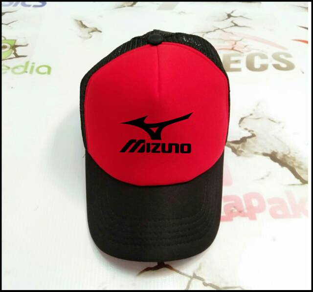 Topi voli topi baseball MIZUNO basic topi jaring topi trucker pelindung panas segala ukuran