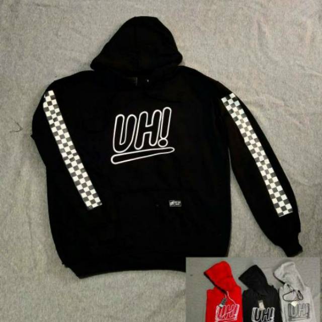 BUY 1 GET 1 Jaket uh black motif catur united hart