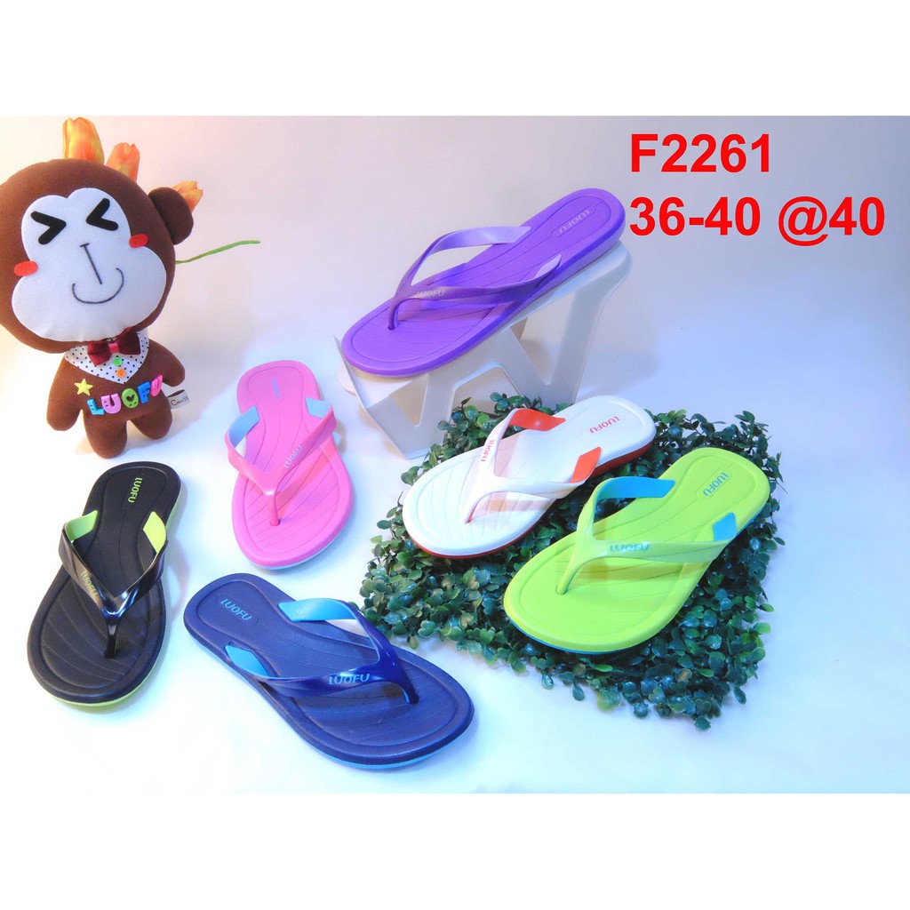 2261 sandal wanita jepit luofu sendal wanita karet import