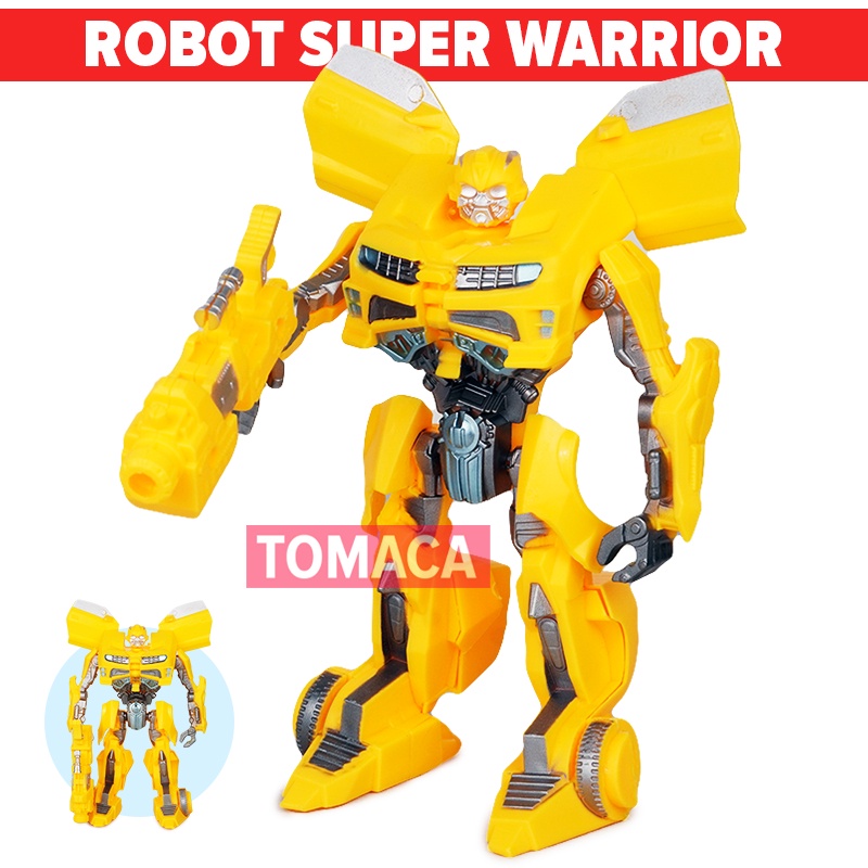 Jual Mainan Anak Laki Laki Transformers Robot Mobil Bumblebee Warrior ...