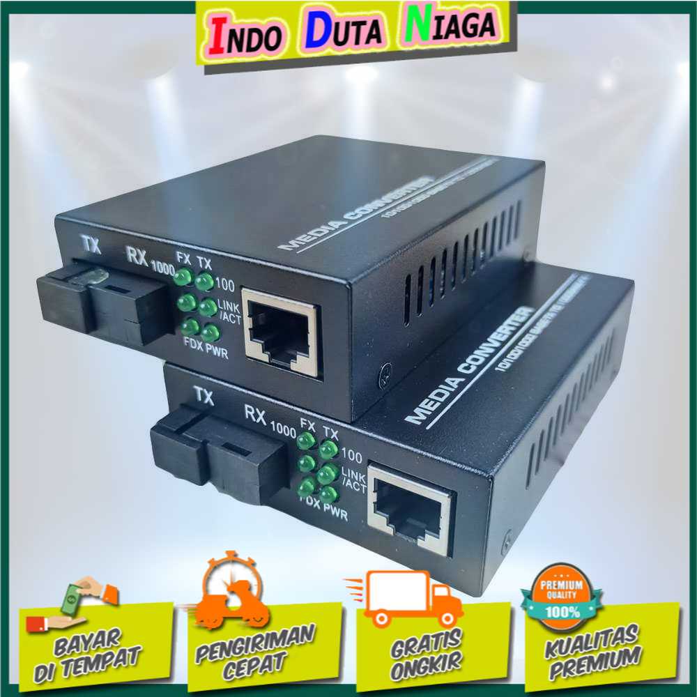 IDN TECH - Netlink Gigabit Fiber Optical Media Converter 1000Mbps - HTB-GS-03AB