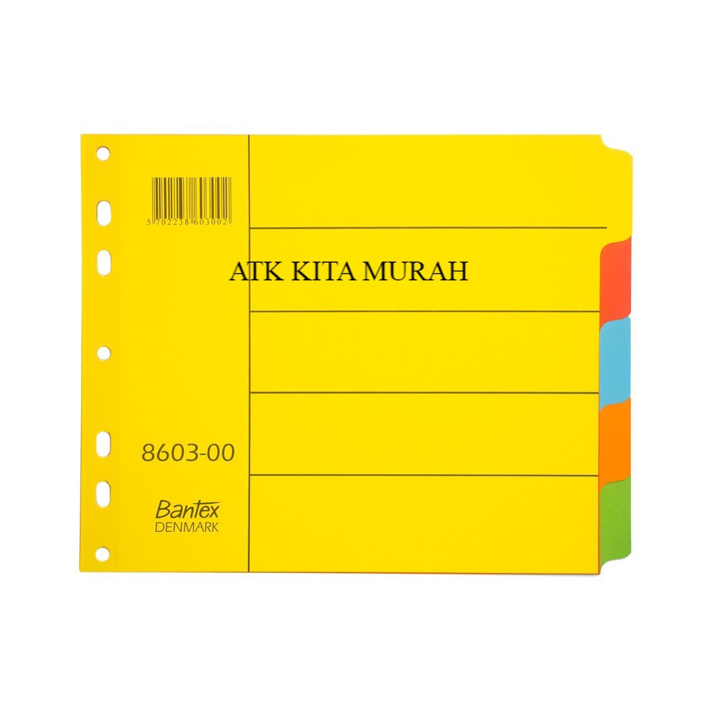 

Divider Bantex A5 5Hal 8603 00