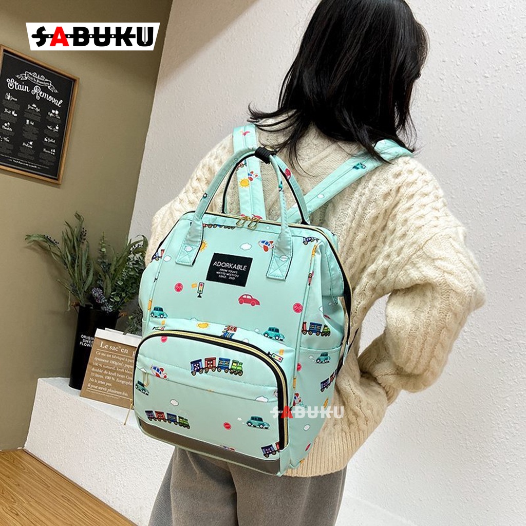 Tas Ransel Moms&amp;Baby Tas Popok Backpack Moms Baby Multi-Function Diaper Bag Babycare Forest Mommy or Diaper -  232