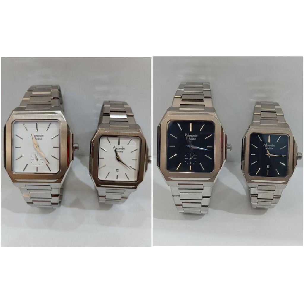 Jam Couple Alexandre Christie AC8601 AC 8601 Original Garansi Resmi Alexander Christie Free Baterai