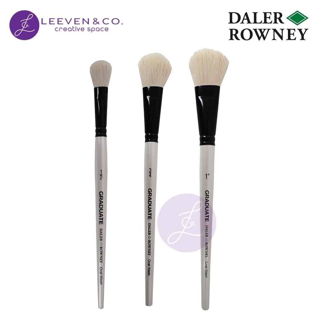 

DALER ROWNEY GRADUATE WHITE GOAT BRUSH OVAL WASH