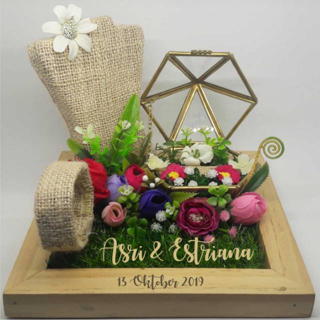 RING BOX AKRILIK, CINCIN GELANG KALUNG, SESERAHAN HANTARAN LAMARAN