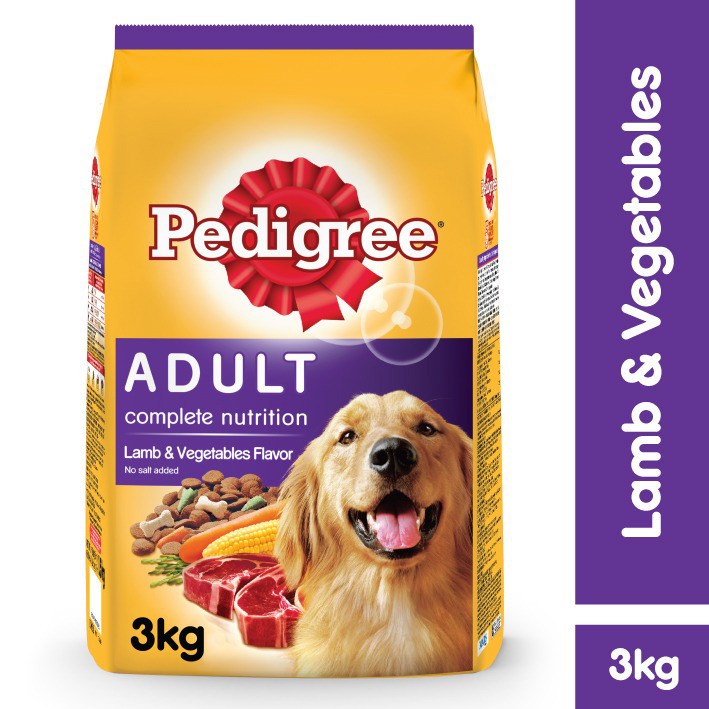PEDIGREE® Makanan Anjing Kering 3 Kg-Lamb & Vegetable
