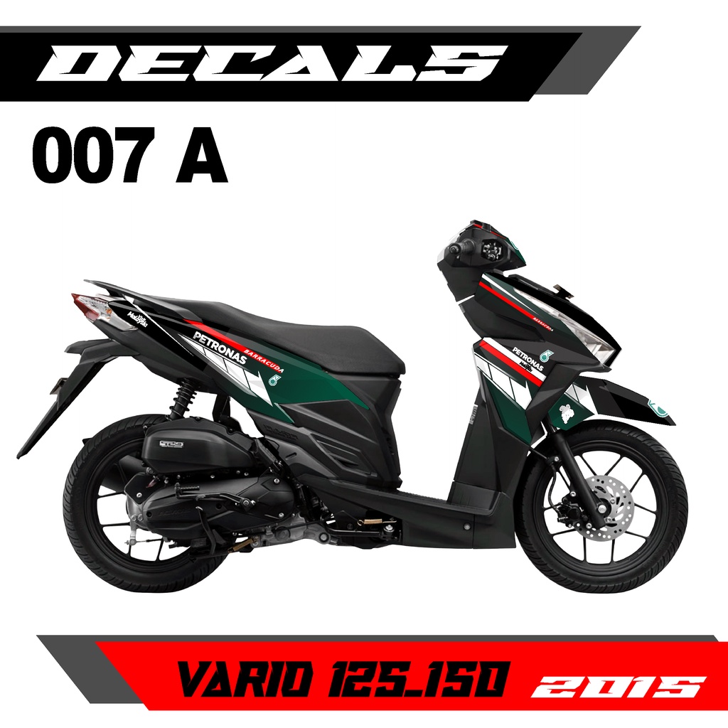Decal Stiker - Dekal Sticker Honda Vario 125/150 Fi 2016 Design PETRONAS MOTO GP  - 007