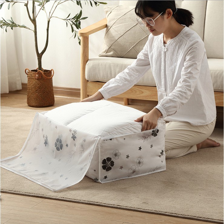 Tempat Bed Cover Tempat Pakaian Storage Bag Kantong Penyimpanan Bed Cover Selimut Baju Serbaguna Waterproof Type Lebar