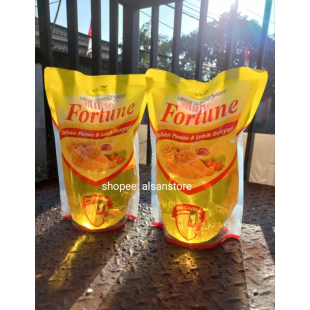 

minyak goreng fortune refill 2 liter dan 1 liter