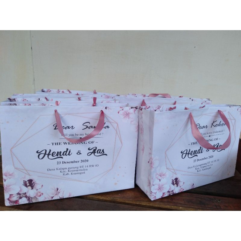 Paper Bag Bridesmaid