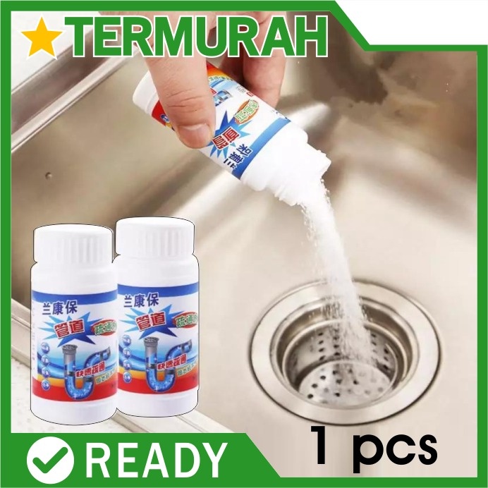 Bubuk Anti Sumbat Mampet  melancarkan saluran air pipa tersumbat / WC mampet pelarut sumbatan selang