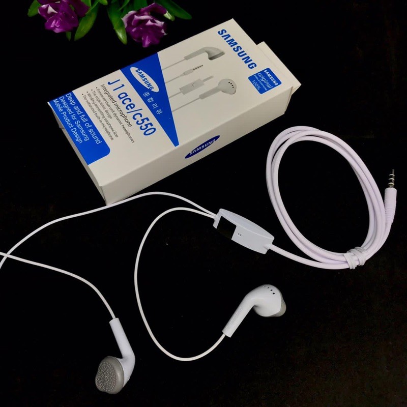 PROMO HANDSFREE SAMSUNG J1 ACE C550 ORIGINAL KOREA PACK SUARA JERNIH GEDE SANGAT BAGUS