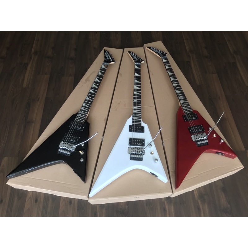Paket Gitar Jackson V RR Parts Chrome