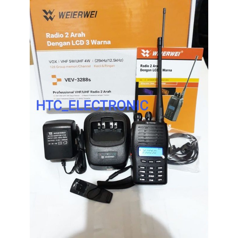 HT WEIRWEI VEV 3288S UHF 350MHZ UHF LOW UHF 350 - 390MHz ORIGINAL WEIERWEI 3288S UHF 350 MHZ
