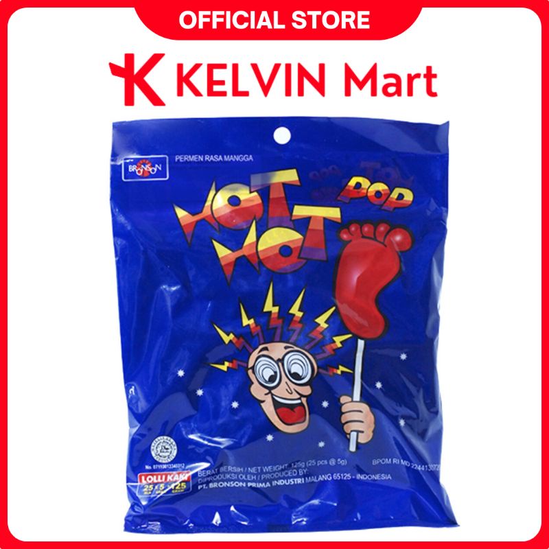 

Bronson Hot Hot Pop Bentuk Permen Kaki Bungkus isi 25 pcs | KELVIN Mart