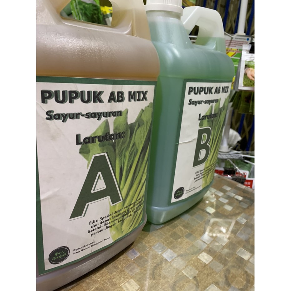 Nutrisi AB Mix 5 liter kemasan cair jirigen