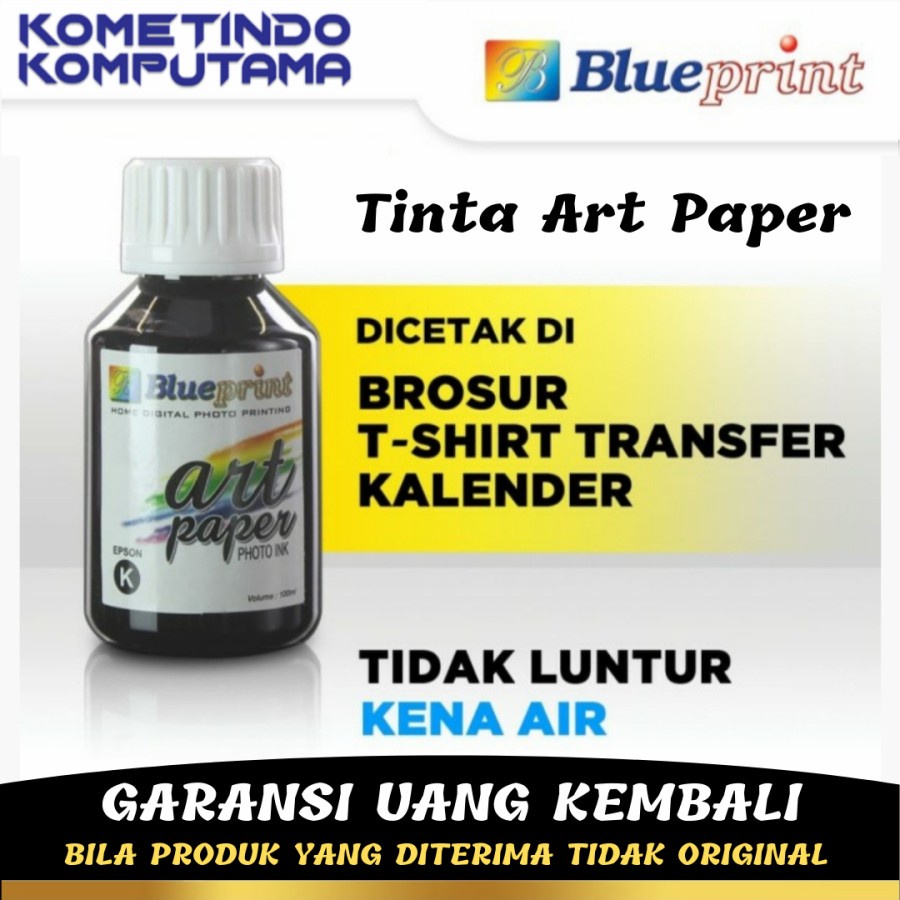 HITAM Tinta Art Paper Epson BLUEPRINT 100ml BLACK