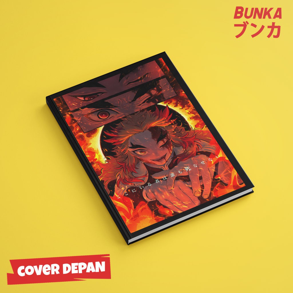 

Notebook Anime Kimetsu no Yaiba Rengoku B Hardcover A5 Buku Tulis Catatan Note Agenda Planner Jurnal