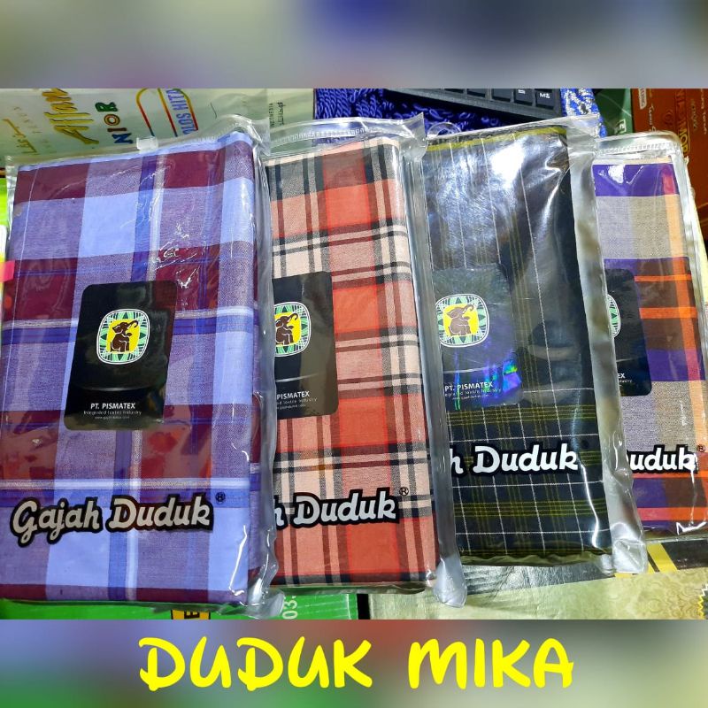 sarung gajah duduk mika