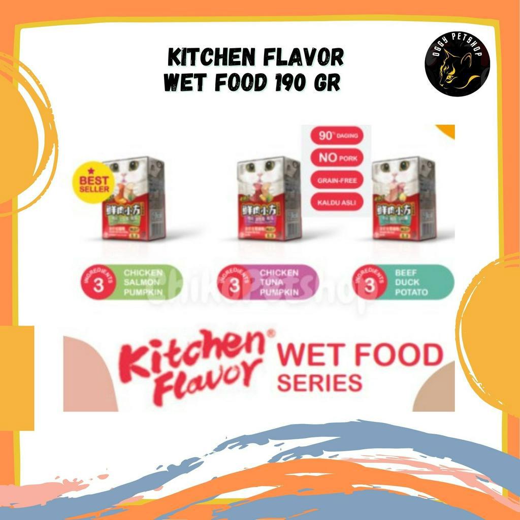 Makanan Kucing Basah KITCHEN FLAVOR Wet Food 190 gr | KF Wet Food 190 gr