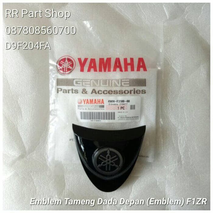 Update 2019 Emblem Tameng Dada Depan atau Panel Front  Emblem  Yamaha F1ZR Ori Limited