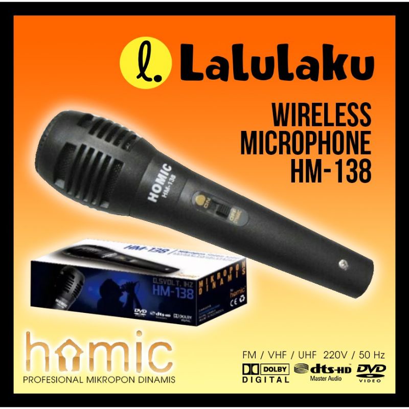 0Microphone Homic HM-138 Mic Mikrofon Kabel MURAH GROSIR