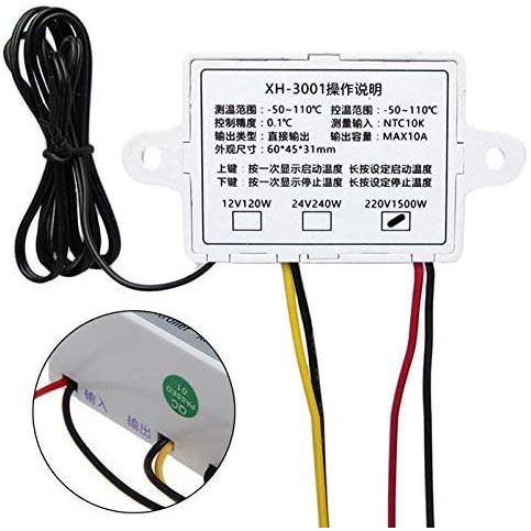 Xh-W3001 220V 10A Digital LED Temperature Controller Thermostat Control Switch Probe