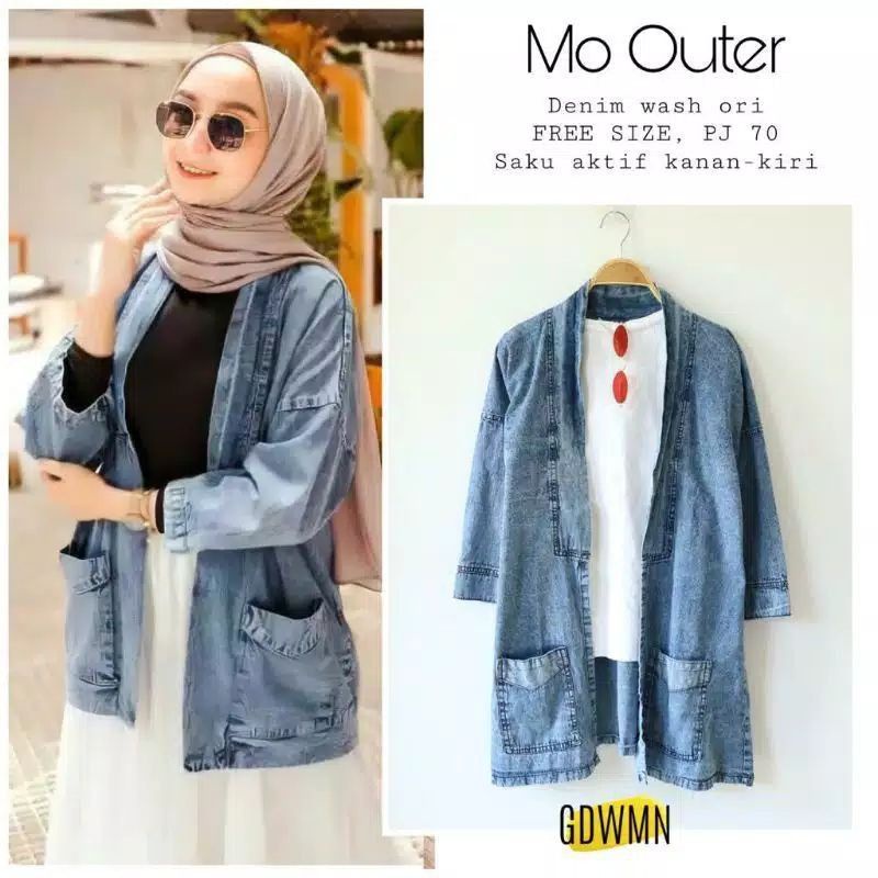 OUTER  JEANS SNOW CRIESY OUTER JEANS SNOW || OUTER SAKU JEANS SNOW /