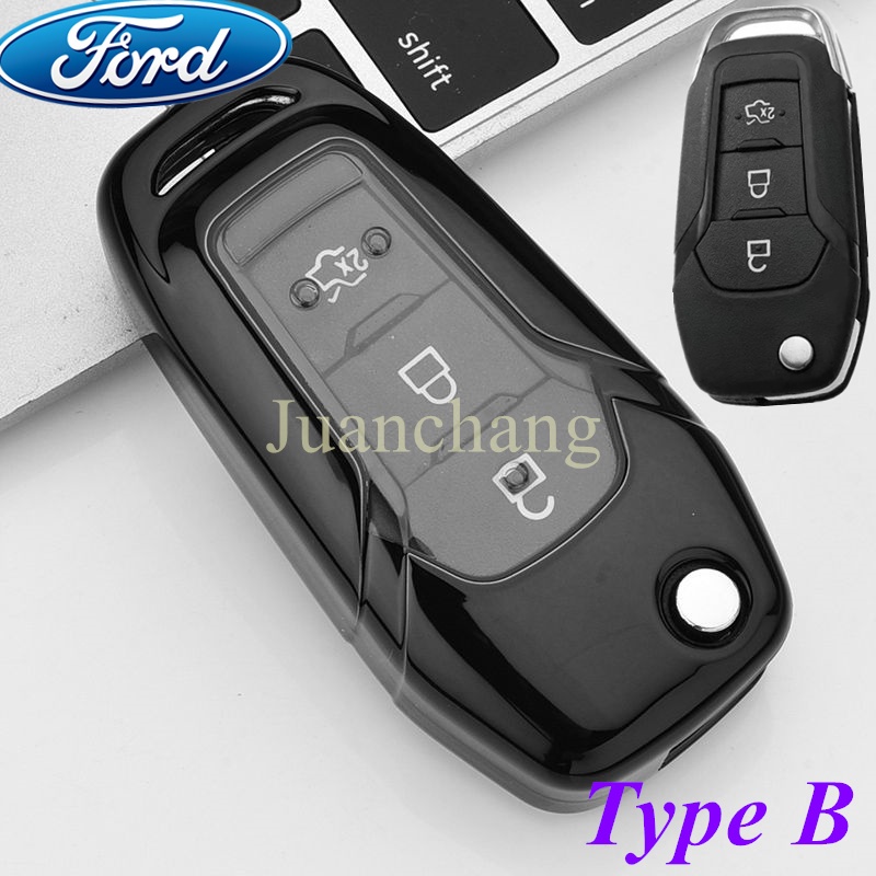 Case Pelindung Kunci Remote Mobil Bahan TPU Lembut Untuk Ford Fusion Fiesta Escort Mondeo Mustang F-150 Explorer Edge 2019 S Max 2ga