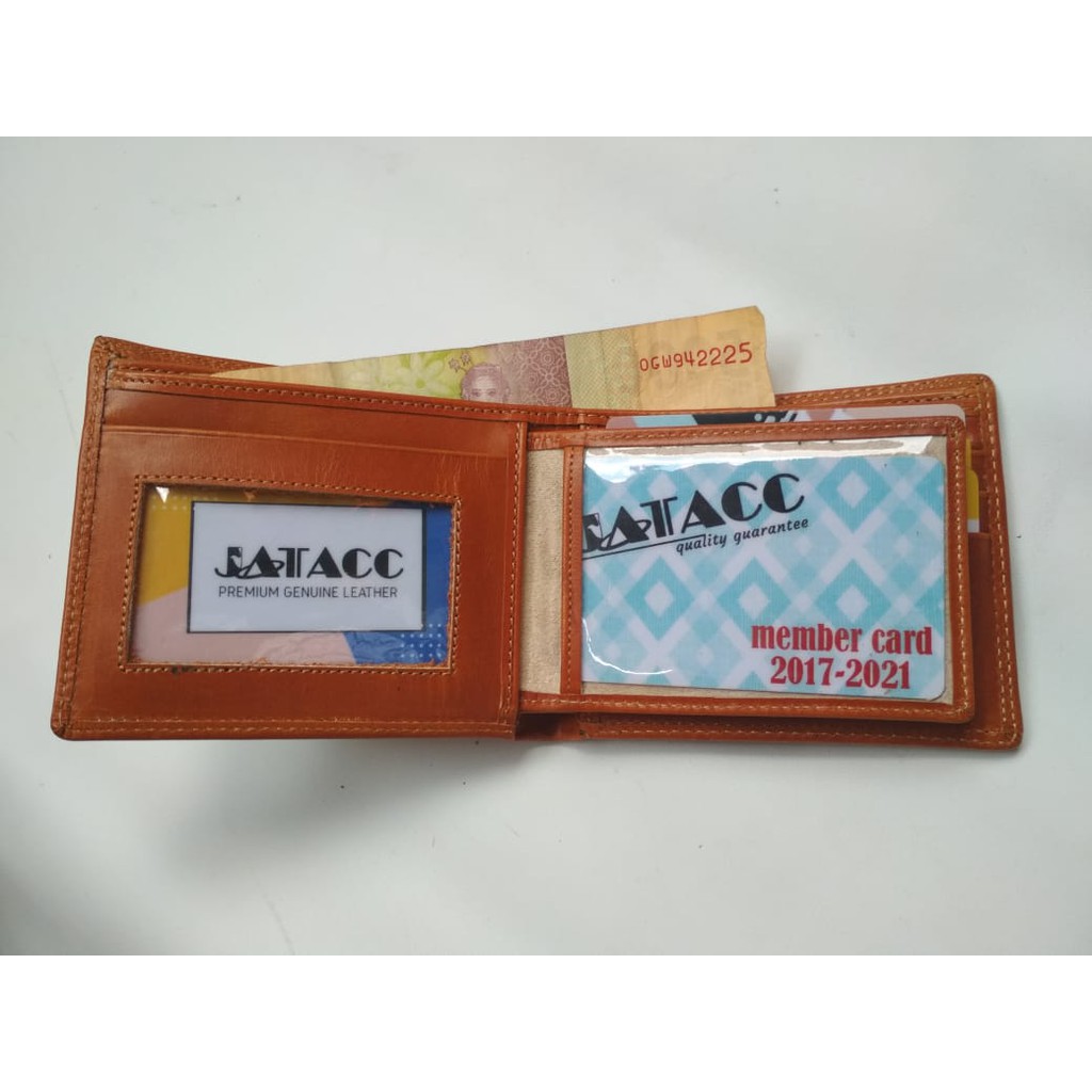 Dompet kulit pria karakter / dompet lipat pria kulit JATACC