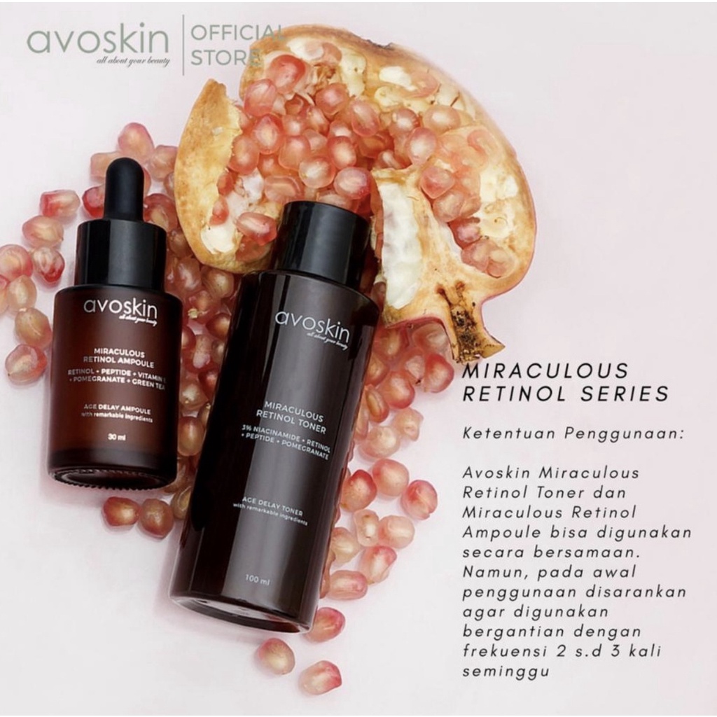 Avoskin Miraculous Retinol Toner 100ml / Retinol Toner 20ml