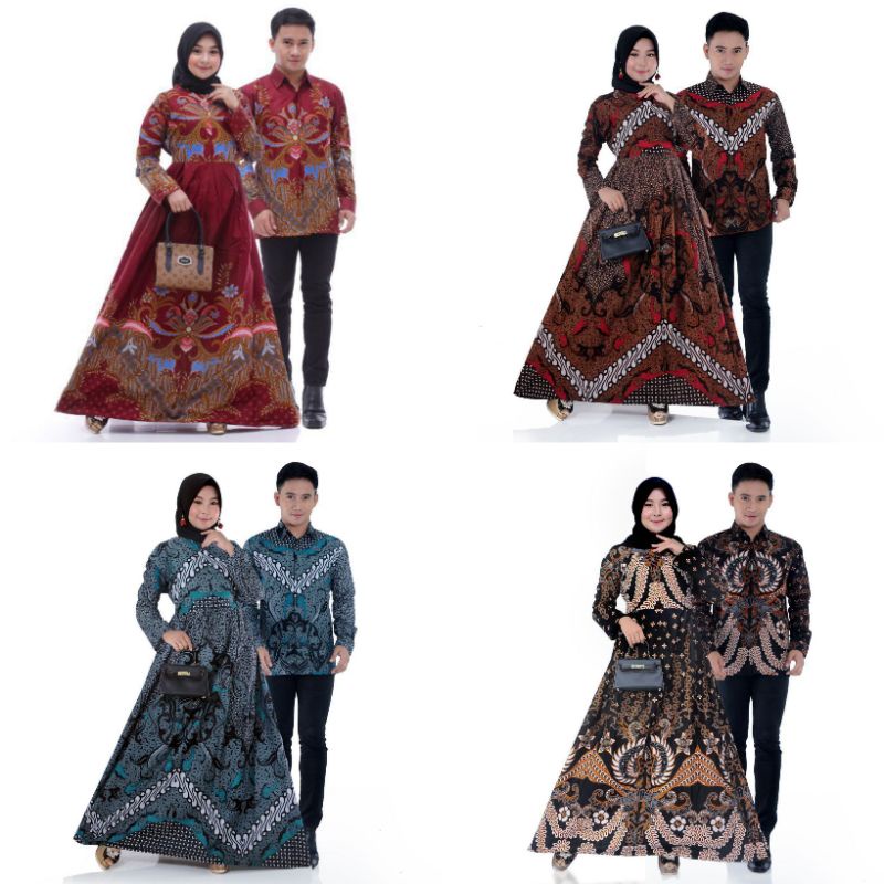 Baju Couple Pasangan Batik Dres Sarimbit 2022