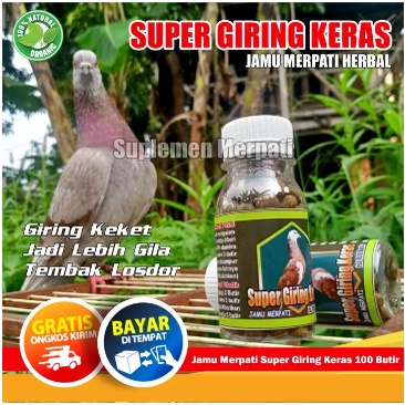 SUPER GIRING KERAS /doping merpati/pil edan/bukan vitares/vetafram/raja herbal/bukan los dor