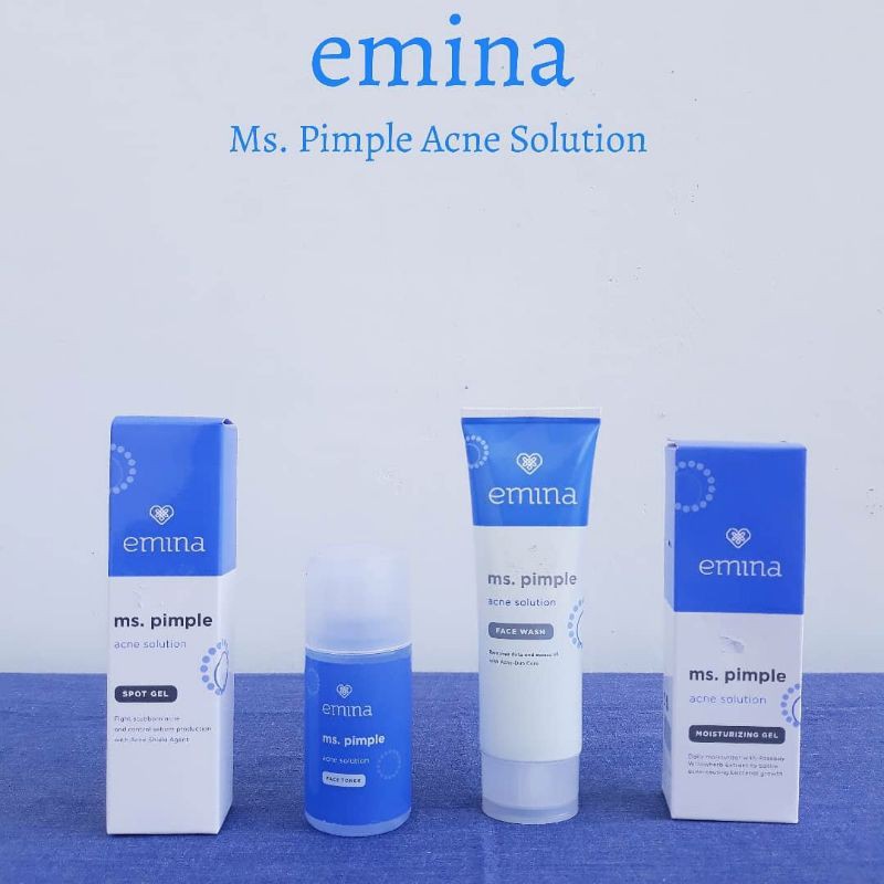 EMINA MS PIMPLE SERIES | FACE WASH| TONER| MOISTURIZER| ACNE GEL| SERUM|CALMING GEL|EXFOLIATING TONER