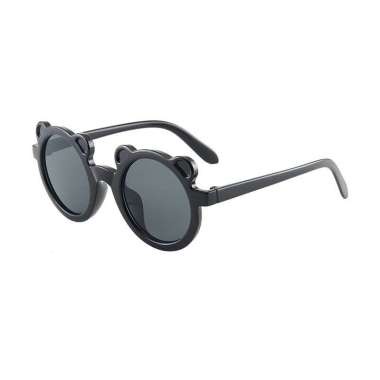 Kacamata Anak Beruang Fashion Telinga Beruang Kaca Mata Hitam High Quality Kids Sunglasses Kaca Mata Murah Import TOSERBA-HITAM