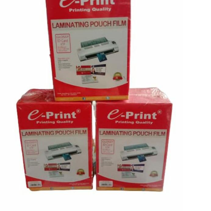 

Recomend Plastik laminating KTP 250 mic per Pack ホ