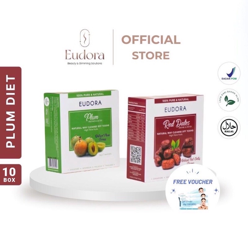 EUDORA BOX PLUM & RED ENZYME I DETOX I EUDORA SLIMMING SOLUTIONS