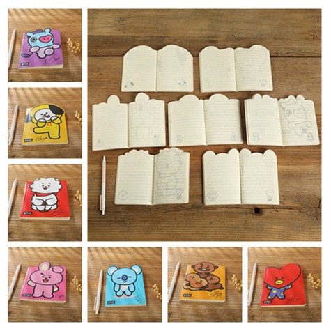 

ALAT TULIS CUTIE Memo Saku Idola Kartun KPOP BT21/SUGA/TATA/JIMIN untuk Sekolah/Stationery