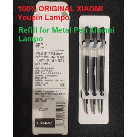 XIAOMI Refill for Lampo Metal Pen Original isi 3pc dan isi 6