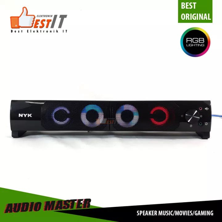 Speaker Gaming RGB NYK SP-N05 Speaker Soundbard Audio Master