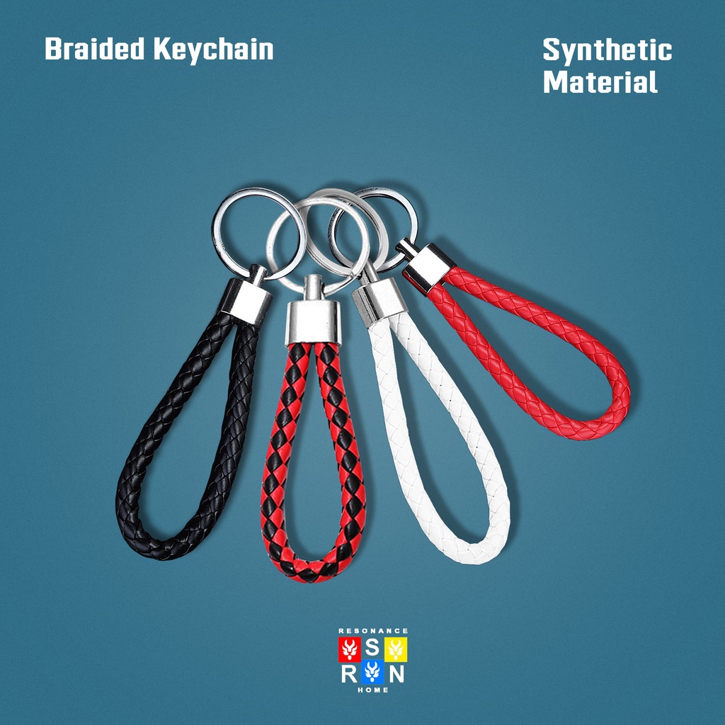 Gantungan Kunci Tali Anyam / Braided Keychain Resonance Home