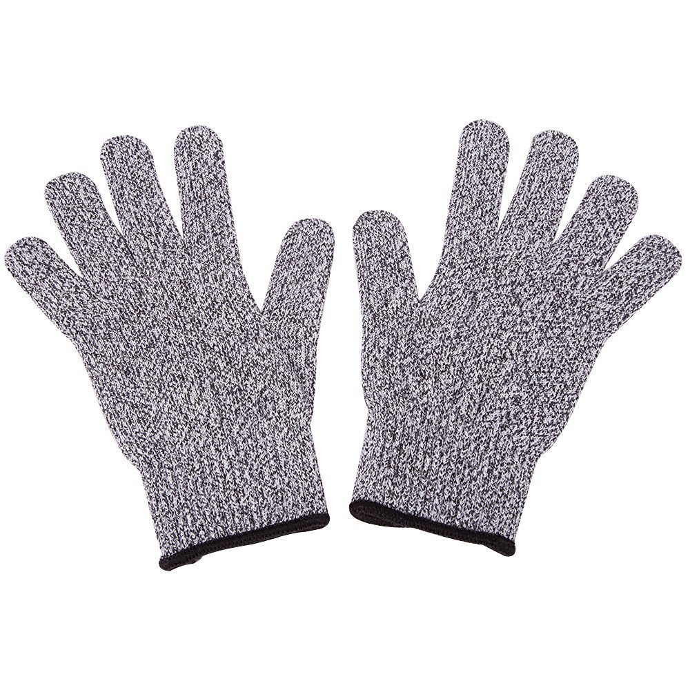 Sarung Tangan Anti Goresan Pisau Keselamatan - Gray/Black