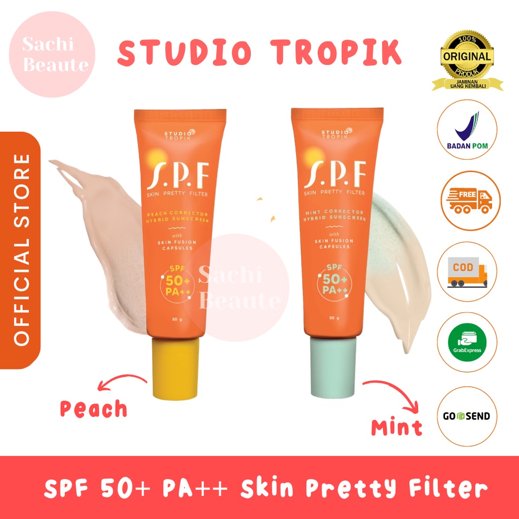 STUDIO TROPIK SPF 50+ PA++ Skin Pretty Filter Mint &amp; Peach