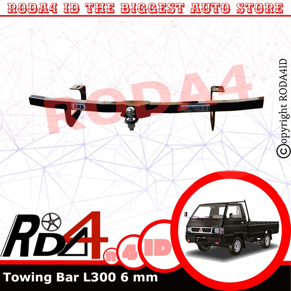 Towing Bar Bumper Belakang ARB L300 Tebal 6 mm