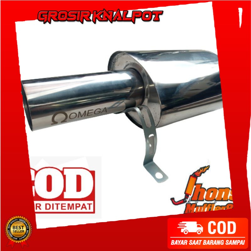 Knalpot racing mobil omega polos untuk all tipe mobil dan sedan