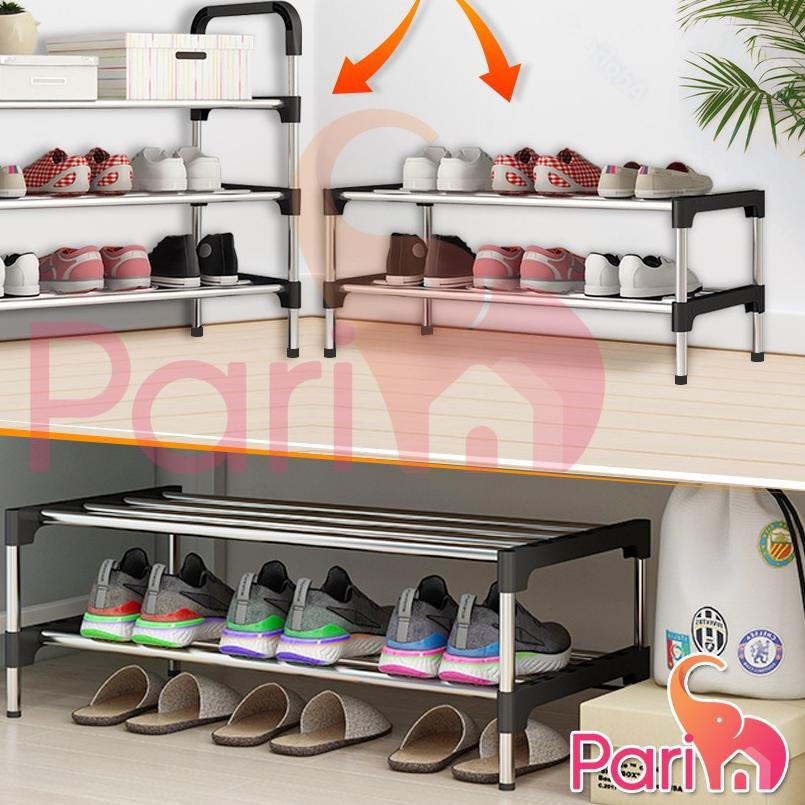 ➶ PARIM Rak Sepatu 5 Tingkat Tempat Sepatu Sandal 5 Susun Rangka Besi & Plastik YK DESIGN YK-216 ✼