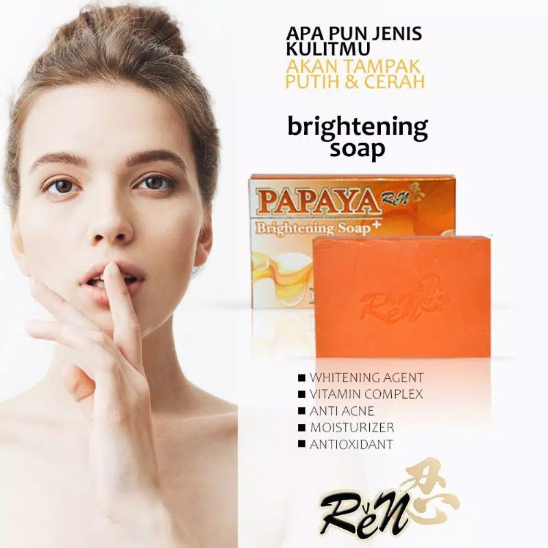 REN PAPAYA Brightening Soap