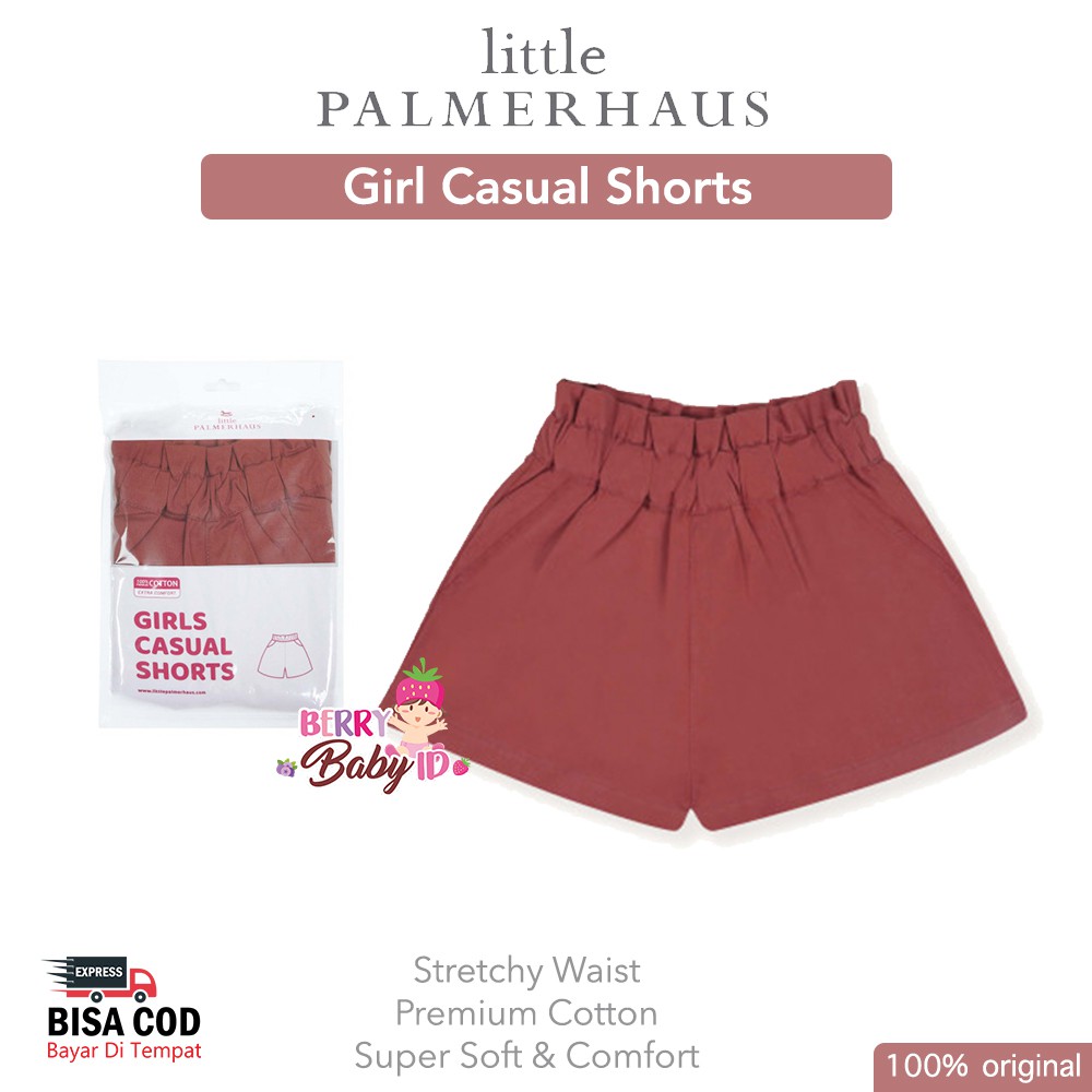 Little Palmerhaus Girls Casual Shorts Celana Pendek Anak Perempuan Berry Mart